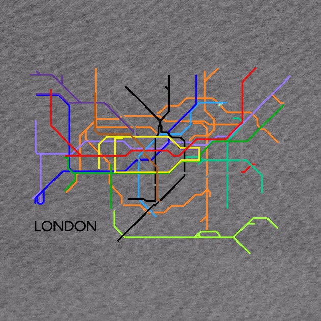 London Underground Subway Map by 2createstuff